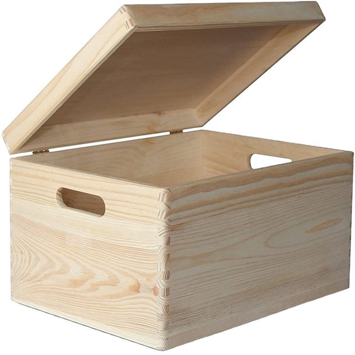 Kotak Penyimpanan Kayu Kotak Bambu